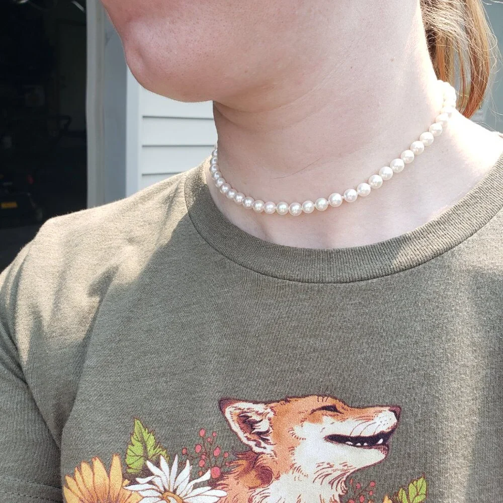 14" pearl necklace akoya - Picture 6 of 9